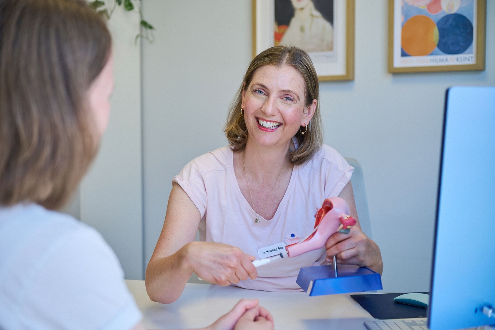 Doctor in a bright consultation room